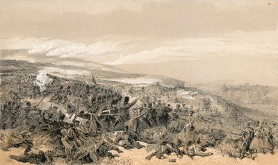 Second charge of the Guards, when they retook the two gun battery at the battle of Inkermann by William Crimea Simpson